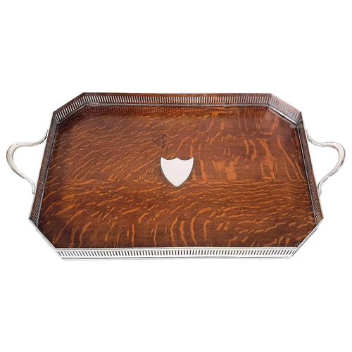 19th Century Country House Oak Serving Tray (1 of 9)