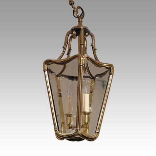 Edwardian Bronze Hall Lantern (1 of 4)