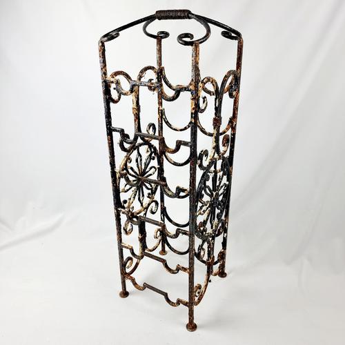 Victorian Cast Iron 12 Bottle Wine Rack (1 of 4)