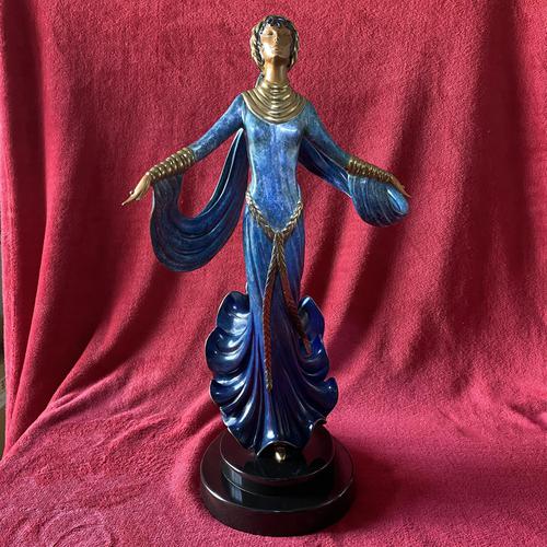 Erte (romain De Tirtoff) Ltd Edition Bronze Sculpture "Ecstasy" 163/500 (1 of 16) Erte (romain De Tirtoff) Ltd Edition Bronze Sculpture "Ecstasy" 163/500 (1 of 16)