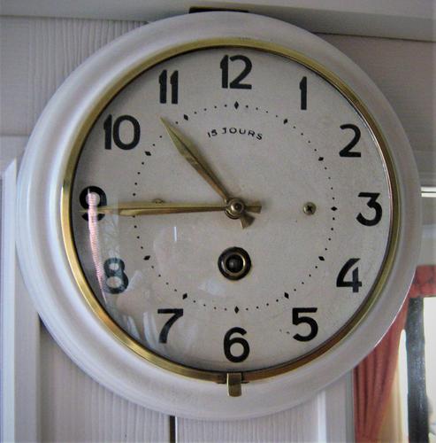 Unique and Scarce 1940’s French Platform Escapement Office Wall Clock. (1 of 5) Unique and Scarce 1940’s French Platform Escapement Office Wall Clock. (1 of 5)