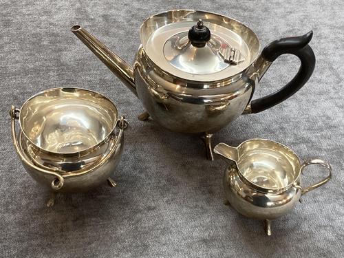 3 Piece Silver Tea Service (1 of 26) 3 Piece Silver Tea Service (1 of 26)