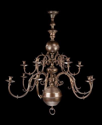 Two-tiered Bronze 12 Arm Chandelier (1 of 5) Two-tiered Bronze 12 Arm Chandelier (1 of 5)