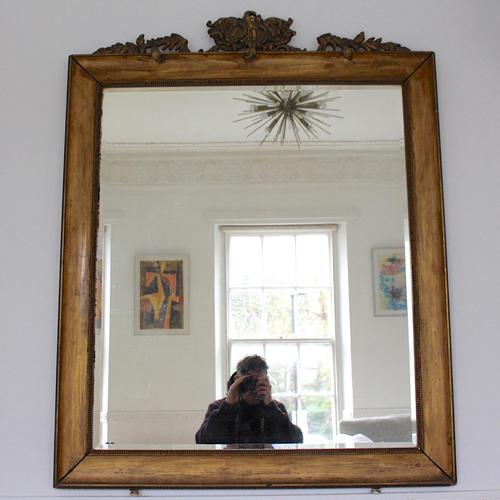 Italian Mirror Giltwood Carved Painted Neoclassical Large (1 of 8) Italian Mirror Giltwood Carved Painted Neoclassical Large (1 of 8)