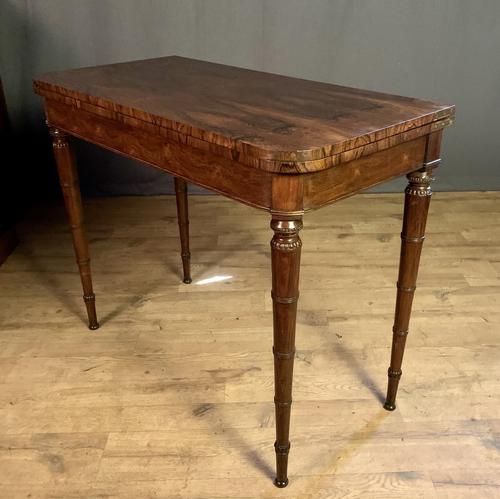 Superb French Rosewood Fold-over Top Card Table (1 of 14)