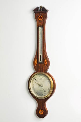 George III Period Mahogany Barometer by Ceser Scalfini (1 of 3) George III Period Mahogany Barometer by Ceser Scalfini (1 of 3)
