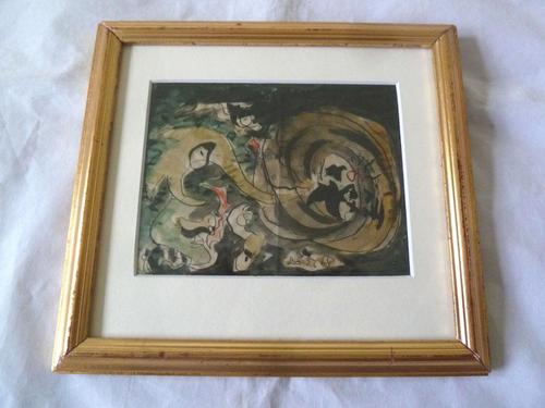 Fine Mid Century Abstract Painting - By Famous Australian Artist (1 of 4) Fine Mid Century Abstract Painting - By Famous Australian Artist (1 of 4)