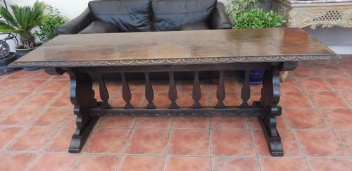 Country Oak Tefectory Table 7 foot long 1880 (1 of 10) Country Oak Tefectory Table 7 foot long 1880 (1 of 10)
