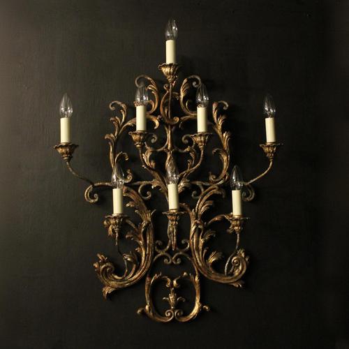 Italian Large Single Polychrome Wall Light (1 of 10) Italian Large Single Polychrome Wall Light (1 of 10)