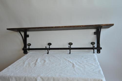 Desirable Antique Vintage Cast Iron Old School Coat Rack (1 of 10)