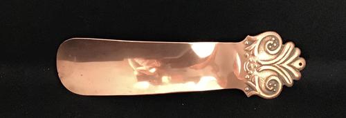 Arts & Crafts Copper Shoe Horn (1 of 4) Arts & Crafts Copper Shoe Horn (1 of 4)