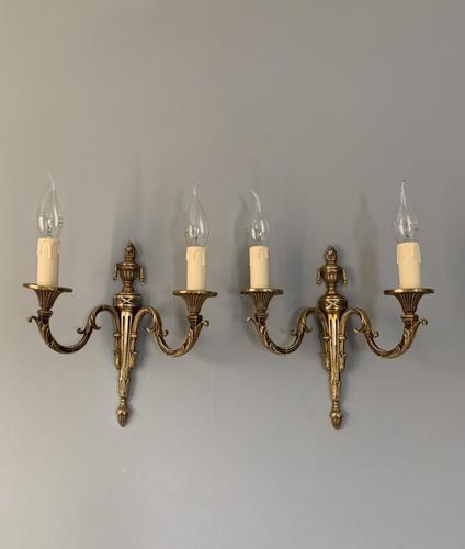 Pair of French Wall Lights, Rewired c.1910 (1 of 9) Pair of French Wall Lights, Rewired c.1910 (1 of 9)