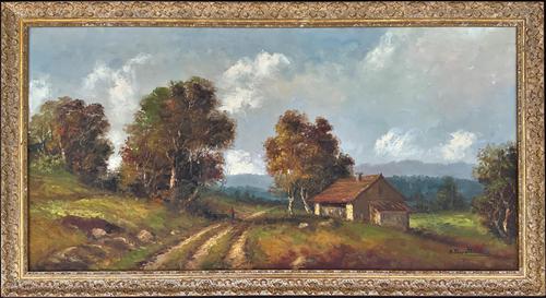 Large Fabulous Early 1900s British Farming Impressionist Landscape Oil Painting (1 of 13) Large Fabulous Early 1900s British Farming Impressionist Landscape Oil Painting (1 of 13)