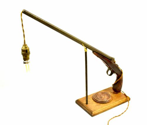 19th Century Long Hexagon Barreled Pistol Converted to a Lamp (1 of 18) 19th Century Long Hexagon Barreled Pistol Converted to a Lamp (1 of 18)