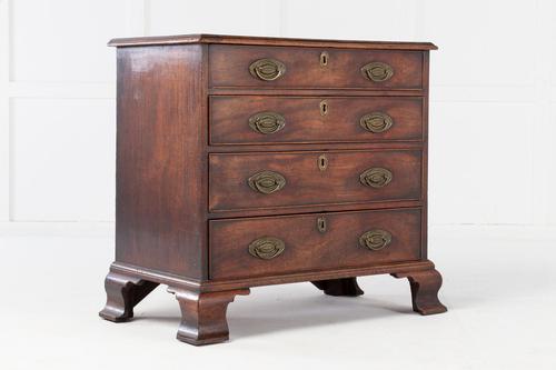 18th Century English Mahogany Chest of Drawers with Oversized Ogee Feet (1 of 6)