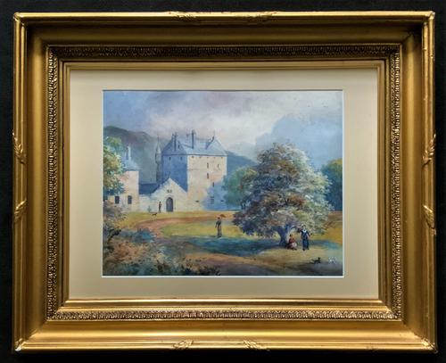 Fine 19th Century Regency Gilt Show-Framed Castle Landscape Watercolour Painting (1 of 14) Fine 19th Century Regency Gilt Show-Framed Castle Landscape Watercolour Painting (1 of 14)