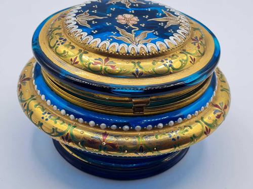 Antique 19th Century Moser Glass Enamel Box (1 of 11) Antique 19th Century Moser Glass Enamel Box (1 of 11)