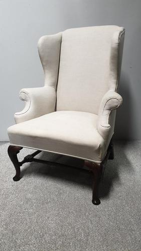 Huge Victorian Mahogany Wing  Chair (1 of 11)