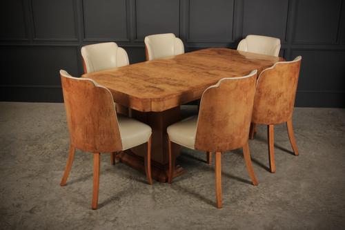 Art Deco Epstein 6 Seat Dining Table & Chairs Suite (1 of 22) Art Deco Epstein 6 Seat Dining Table & Chairs Suite (1 of 22)