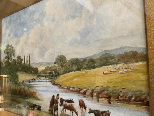 Unique Watercolour Painting Inscribed to H. York Esq on the Mount (1 of 5)