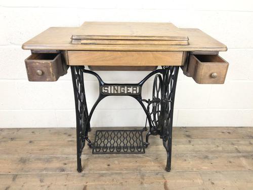 Antique Singer Sewing Machine Side Table (1 of 12)