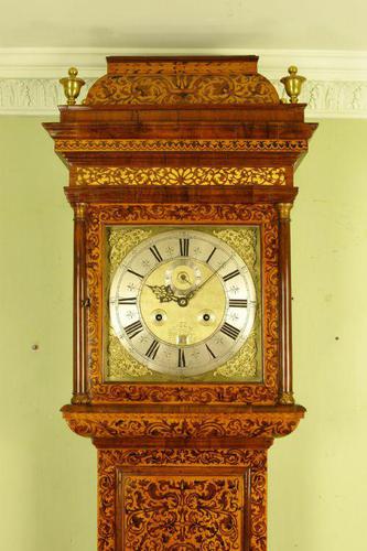 Fine Month Marquetry Longcase Grandfather Clock - Bird, London (1 of 16) Fine Month Marquetry Longcase Grandfather Clock - Bird, London (1 of 16)