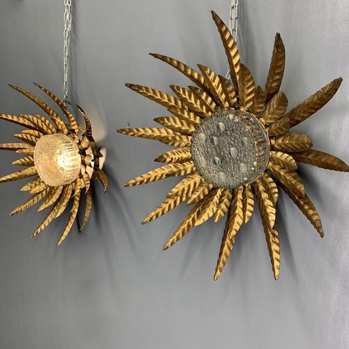 Pair of Spanish Pal Sunburst Wall Lights (1 of 8)