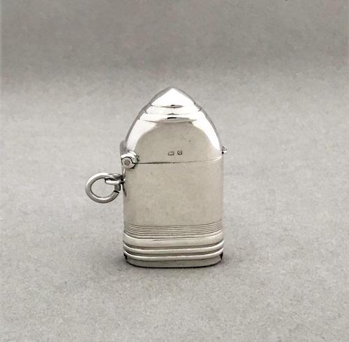 First World War novelty silver 'shell' vesta (1 of 9)