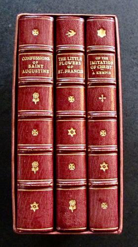 1930 Religious Set on The Saints & Christ Sangorski & Sutcliffe Leather Bindings (1 of 5)