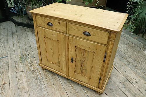 Old Georgian Pine Dresser Base / Sideboard / Cupboard / Cabinet - We Deliver! (1 of 10)