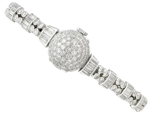 4.82ct Diamond Admina Cocktail Watch in Platinum - Art Deco - Vintage c.1940 (1 of 15) 4.82ct Diamond Admina Cocktail Watch in Platinum - Art Deco - Vintage c.1940 (1 of 15)