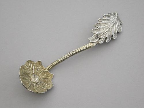 Victorian Cast Silver Naturalistic Salt Spoon by Yapp & Woodward, Birmingham, 1851 (1 of 8) Victorian Cast Silver Naturalistic Salt Spoon by Yapp & Woodward, Birmingham, 1851 (1 of 8)