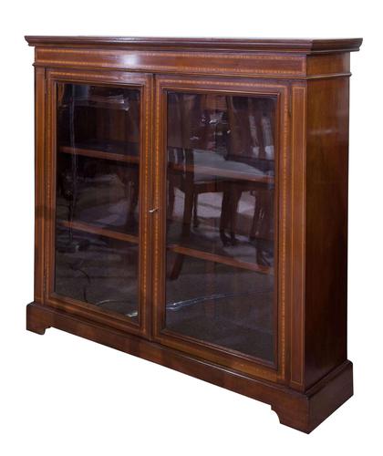 Edwardian Mahogany & Satinwood Bookcase (1 of 7) Edwardian Mahogany & Satinwood Bookcase (1 of 7)