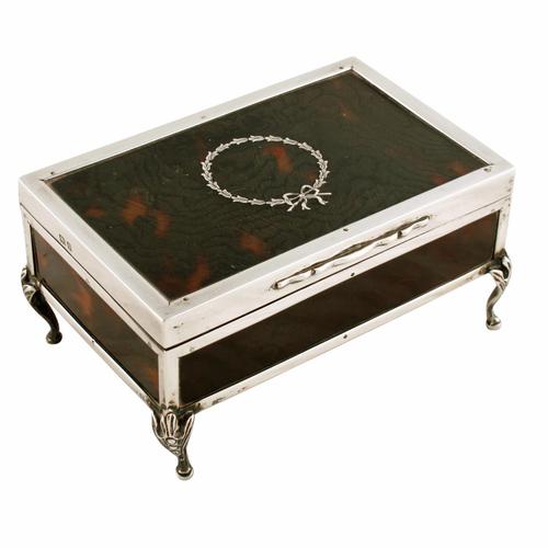 George V Silver & Tortoise Shell Box (1 of 8) George V Silver & Tortoise Shell Box (1 of 8)