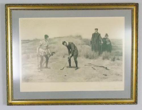 Sabbath Breakers' Antique Golf Engraving by J. C. Dollman, 1896 (1 of 6) Sabbath Breakers' Antique Golf Engraving by J. C. Dollman, 1896 (1 of 6)