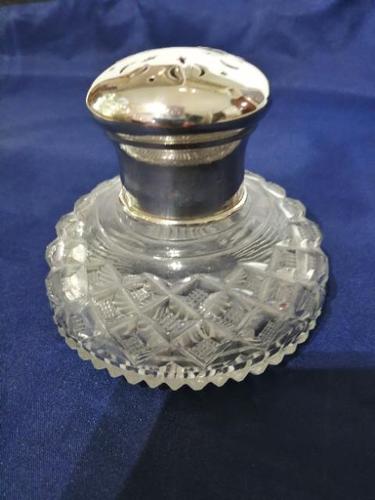 Fine Quality Silver & Cut Glass Powder Bowl (1 of 6)