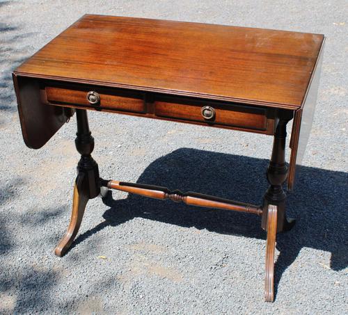 1960s Mahogany Sofa Table with Drawers (1 of 3)