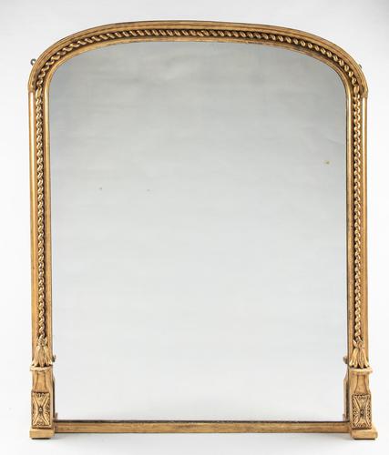 Lovely 19th Century Large Victorian Gilt Overmantle Mirror (1 of 6)