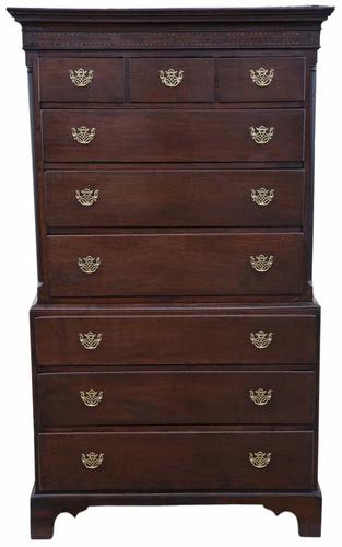 Georgian Oak Tallboy Chest on Chest of Drawers (1 of 10) Georgian Oak Tallboy Chest on Chest of Drawers (1 of 10)