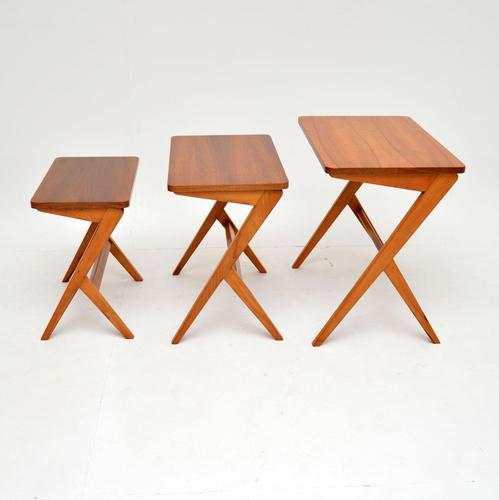 1950's Swedish Walnut Nest of Tables by Bengt Ruda (1 of 8)