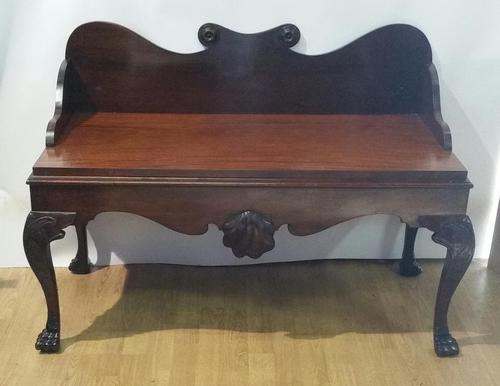 Unusual 19th Century Irish Mahogany Hall Bench (1 of 9) Unusual 19th Century Irish Mahogany Hall Bench (1 of 9)