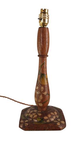 Carved Wooden Lamp (1 of 3)