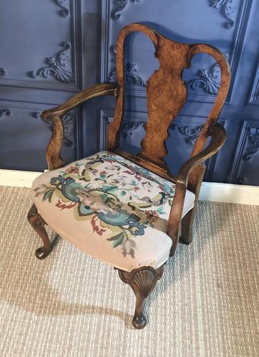 Quality Burr Walnut Child’s Chair (1 of 13)