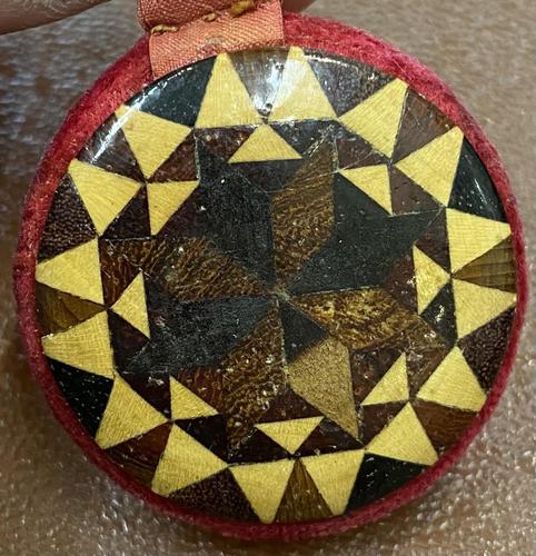 Beautiful Victorian Tunbridge Ware Pin Wheel (1 of 5) Beautiful Victorian Tunbridge Ware Pin Wheel (1 of 5)