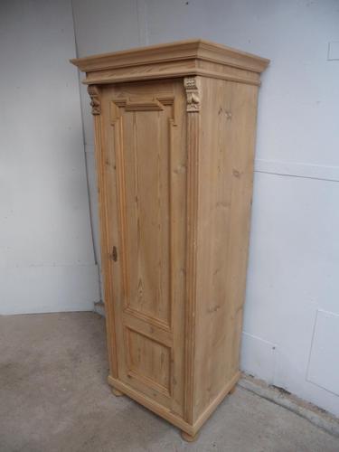 Lovely Antique Pine 1 Door Multi Functional Storage Cupboard to wax / paint (1 of 9)