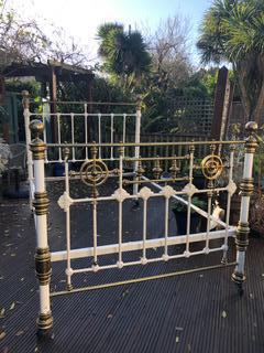 Queen / Double Victorian Brass Bed (1 of 2)