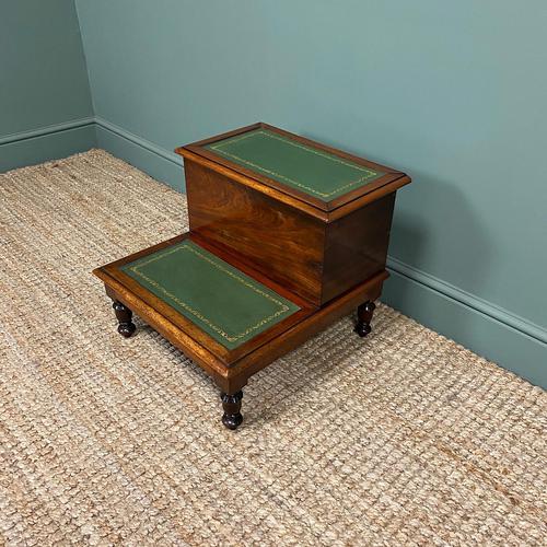 Stunning Victorian Mahogany Antique Library Steps (1 of 4) Stunning Victorian Mahogany Antique Library Steps (1 of 4)