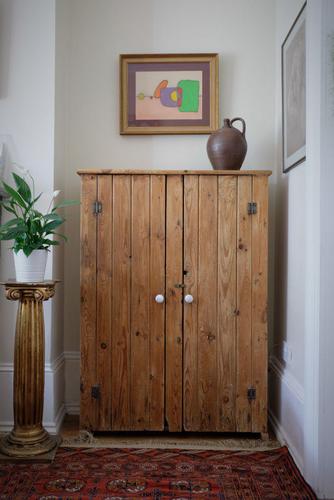 Tall Antique Pine Pantry Cupboard (1 of 15)