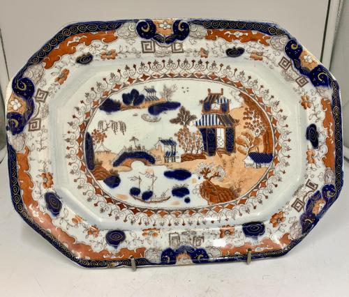 Antique Masons Ironstone Pottery Platter c.1845 (1 of 5)