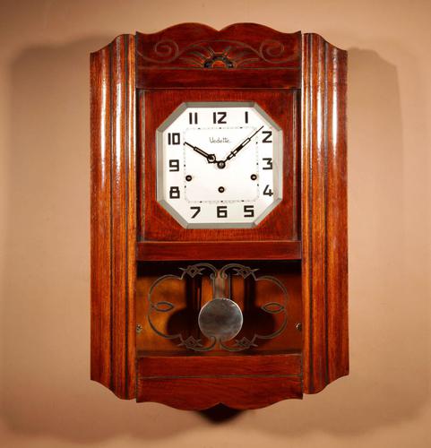 Art Deco Westminster Vedette Carillon Oak Wall Clock French c.1935 (1 of 13) Art Deco Westminster Vedette Carillon Oak Wall Clock French c.1935 (1 of 13)